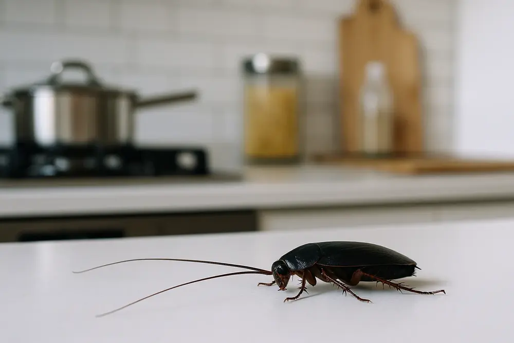 Cafard noir (blatte) dans un logement
